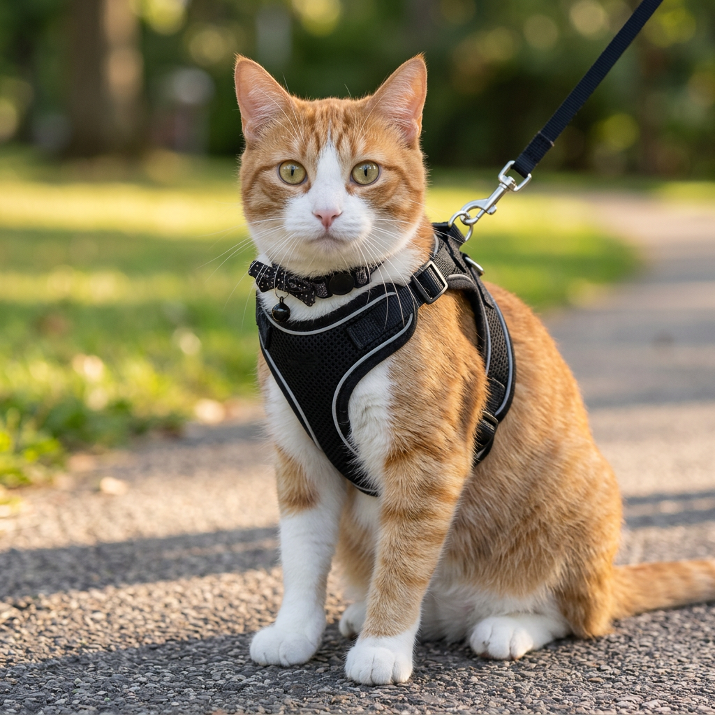 Harnais chat noir simbouche Co