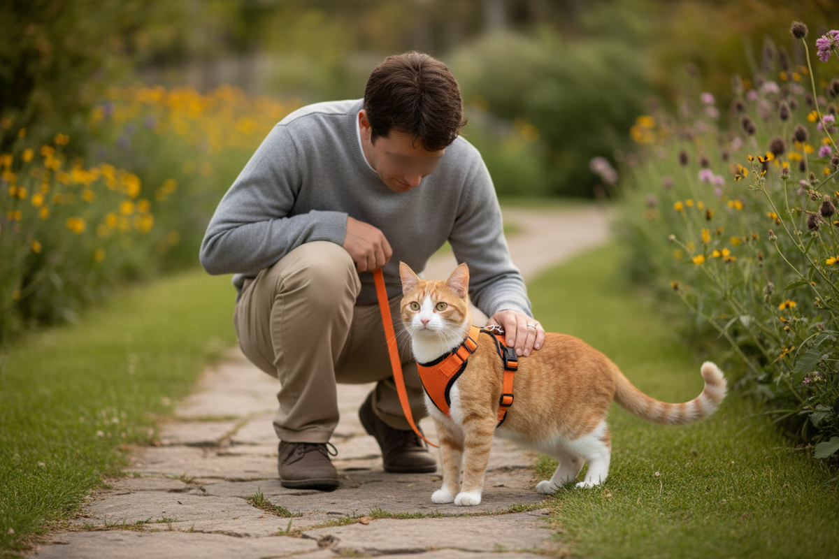 Simba partage une aventure avec son propriétaire